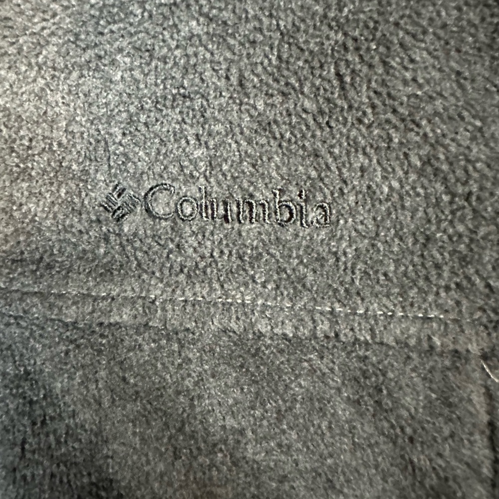 Columbia Fleece Jacket Youth Medium 10/12 Gray Full Zip Outdoors Warm Coat - Picture 2 of 5
